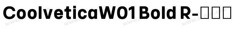CoolveticaW01 Bold R字体转换